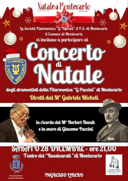 Concerto di Natale - Filarmonica G. Puccini - in ricordo di Herbert Handt e in onore Giacomo Puccini